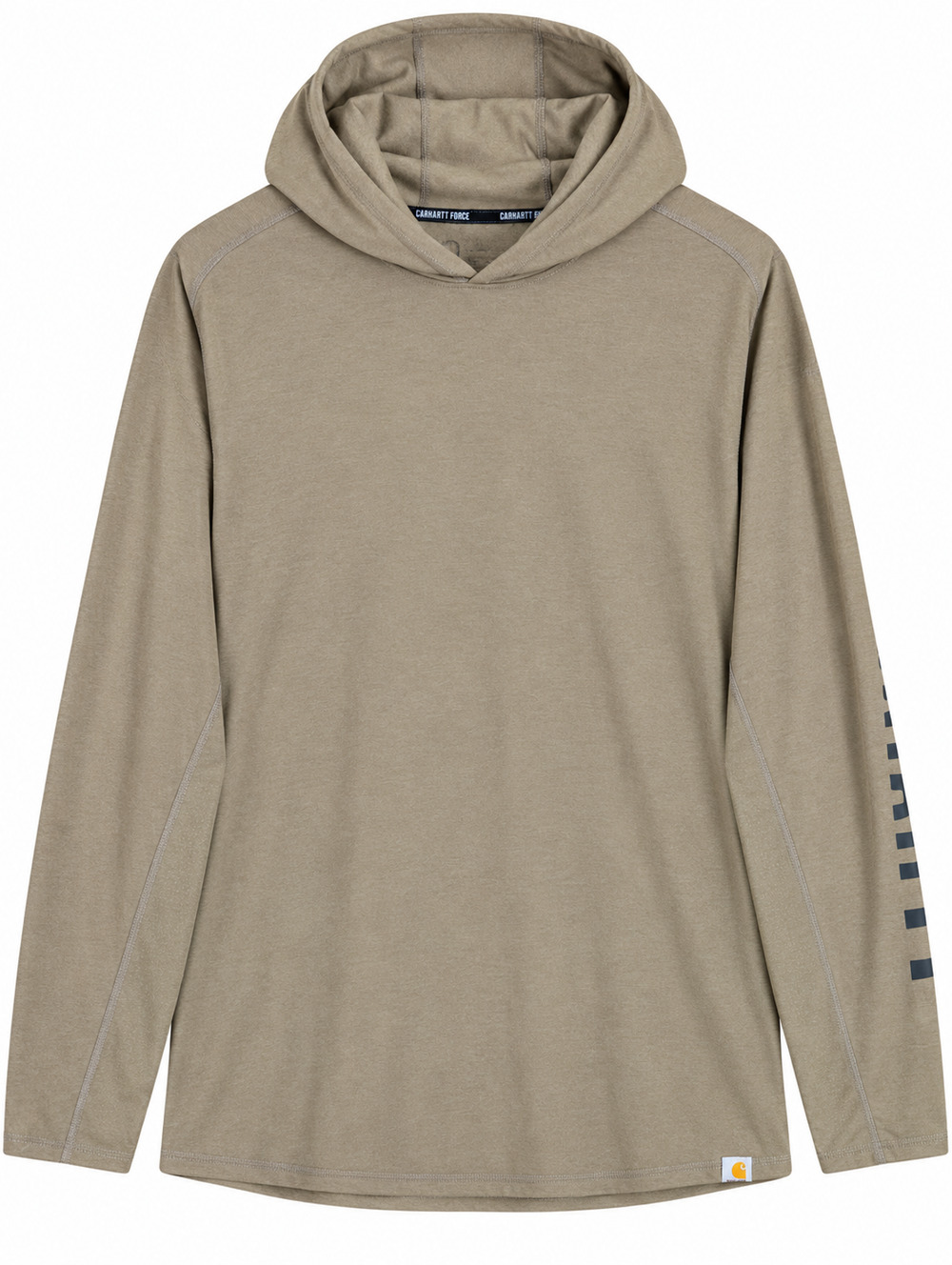Carhartt Force Mens 2XL Gravel Relaxed Fit Long Sleeve Logo Hoodie TK6654 NWT